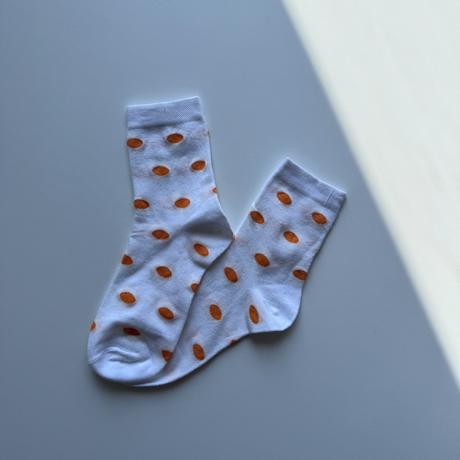 Dámske vysoké ponožky s bodkami, 35 - 40