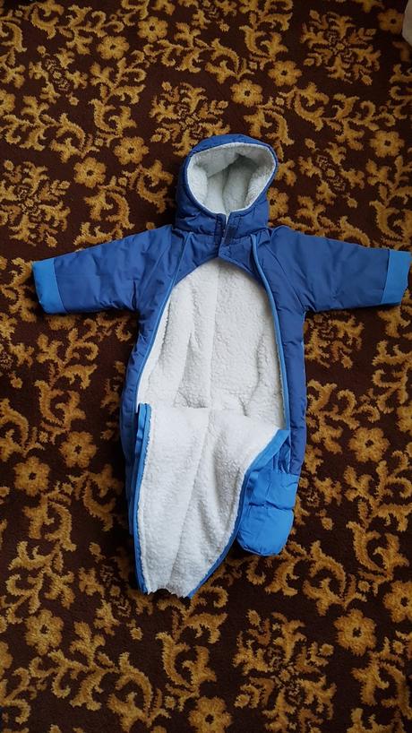 Zimný  kožušinkový teplý overal/kombinéza v.74, 74