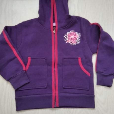 Fialova tepláková mikina, 122