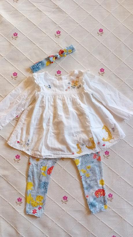 Krásna vyšívaná dievčenská súprava, next,86