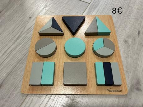 Geometrické tvary drevené, 