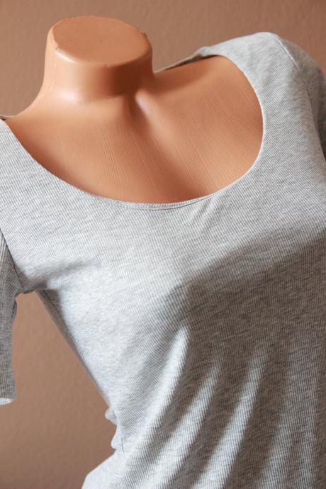 Bledo šedý body top, m, m