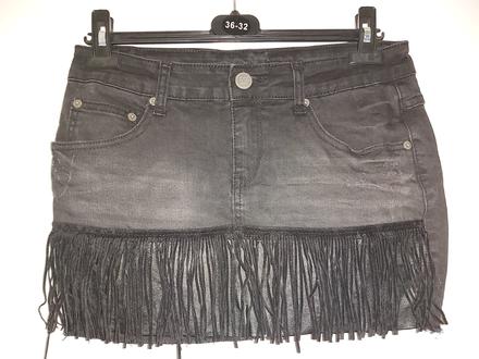 Čierna rifľová sukňa, amisu,38