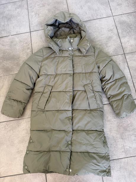 Zimná dlhá bunda, h&m,146