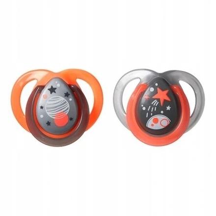 Tommee tippee cumlík silikón night 0-6m, 2ks, tommee tippee