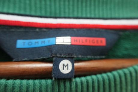 Tommy hilfiger original krasna vysivana mikina m/l, tommy hilfiger,m