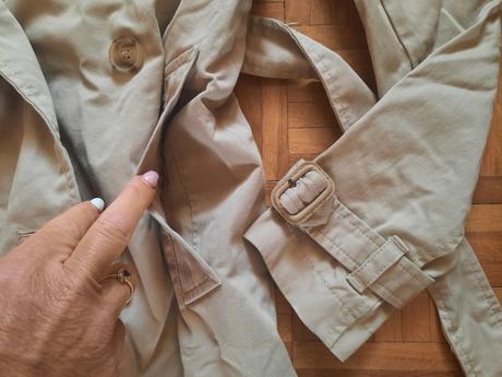 Dámsky dlhý trenčkot, gap,xs