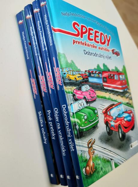 4 x knihy o autíčkach, 