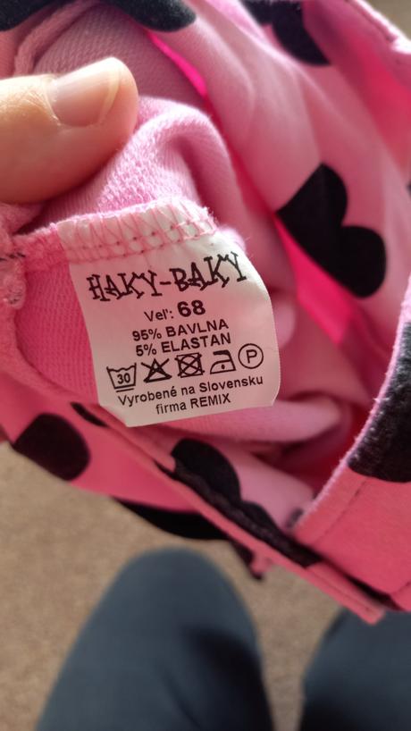 Pudlové tepláčiky + bundička na donosenie, 68