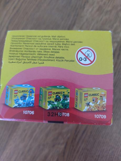 Lego classic 10707 červený kreatívny box, 