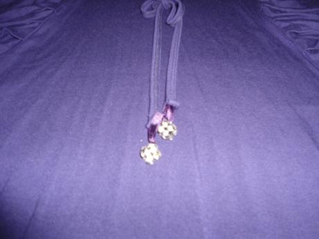 Fialove dlhsie tricko, s