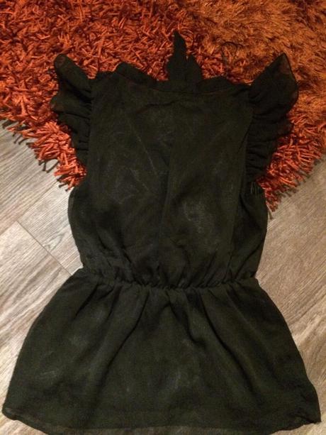 Čierna blúzka s mašlou , h&m,s