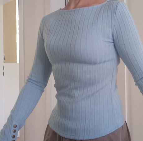 Pulóver bledomodry xs, sinsay,xs