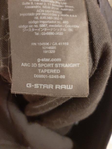 Pánske g-star raw arc 3d tapered rifle 31/34, g-star raw,m