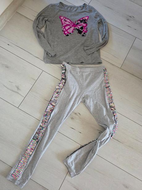 Leginy+tričko 146/152, c&a,146