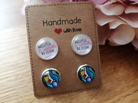 Náušnice napichovačky najlepšej pani učiteľke, 