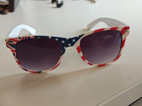 Dievčenské okuliare motív usa, 