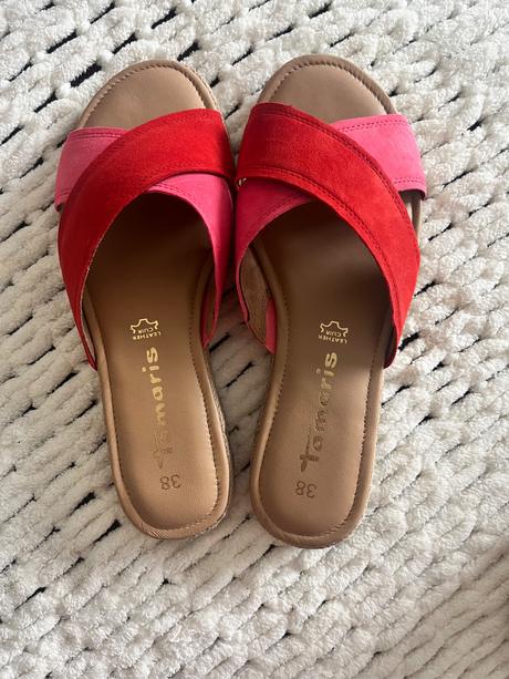 Kožené šľapky, tamaris,37