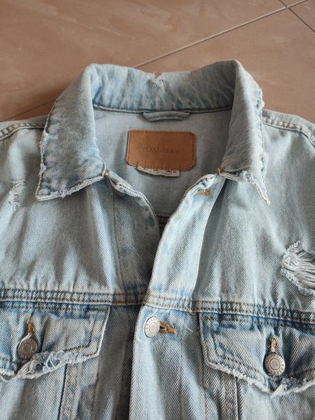 Pánska riflova bunda pull&bear, pull&bear,l