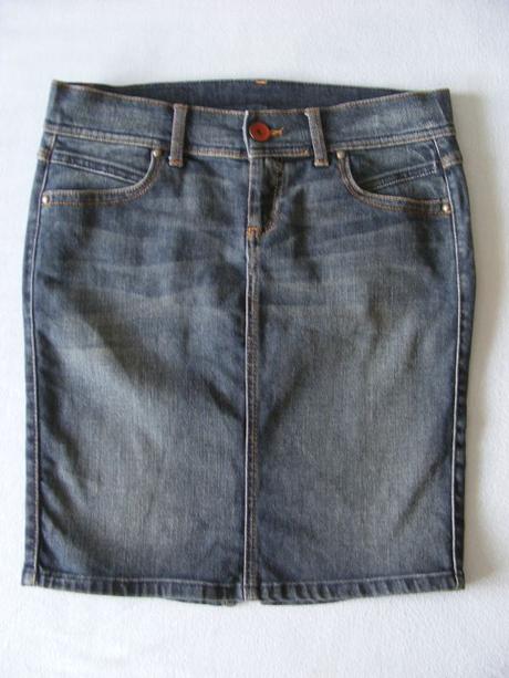 Rifľová sukňa benetton - xs/s, benetton,xs