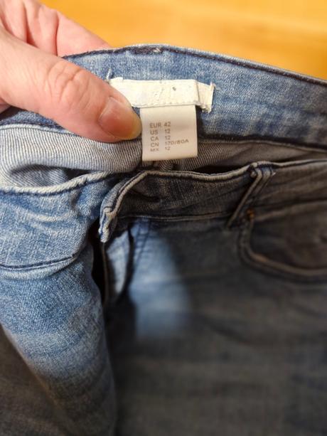 Elasticke skinny 40/42, h&m,42