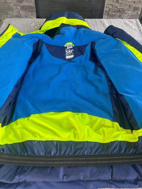 Teplá lyžiarska bunda, decathlon,164