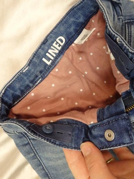 Kvalitné oteplené rifle, h&m,98