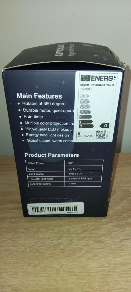 Astronaut - nočný projektor hviezdnej oblohy,