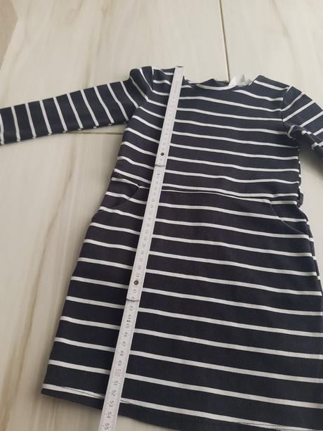 Detské pásikavé šaty 98/104 h&m, h&m,98