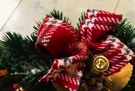 Vianočná dekorácia na kozub/dvere,