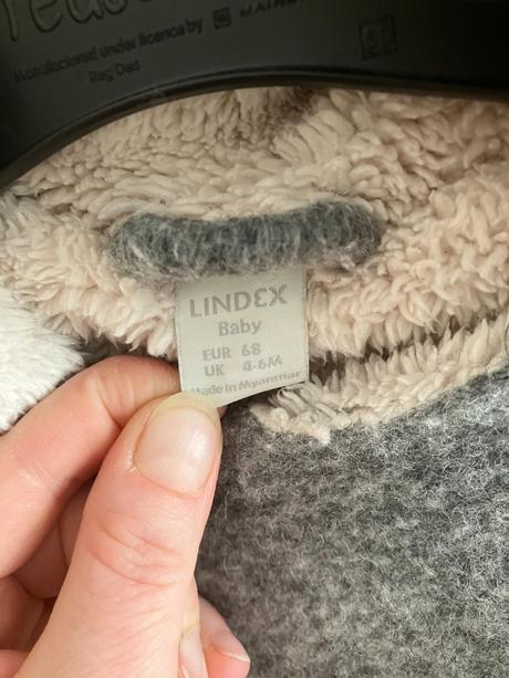 Sivý overal z vlnenej zmesi, lindex,68