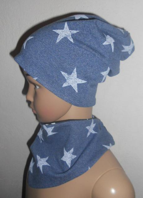 Set- čiapka šmolko + šatka na krk obojstranné, 56 - 146