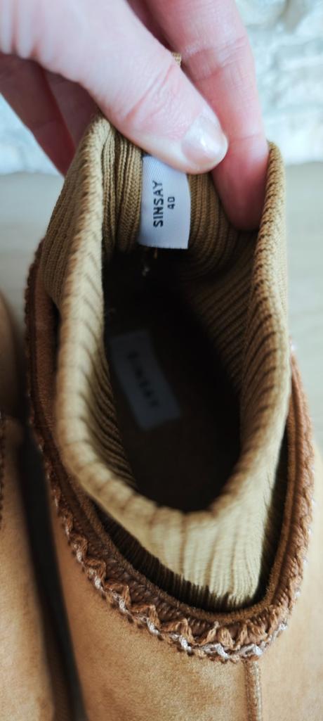Semišové čižmy/ našuchovačky, štýl "ugg", sinsay,39