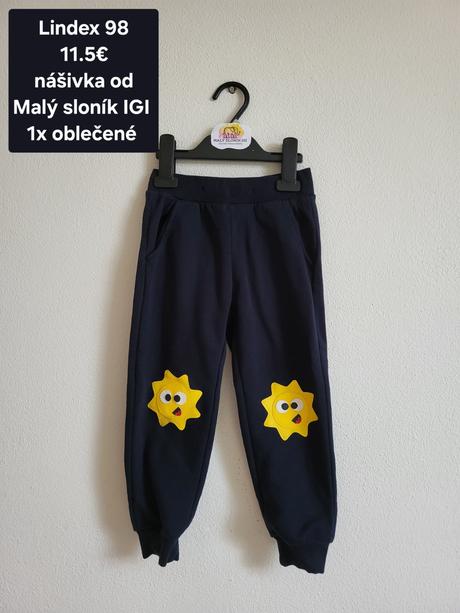 Lindex 98 tepláky, nasivka od maly slonik igi 11.5, lindex,98
