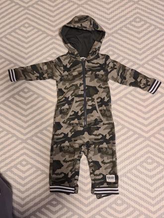 Krasny overal dupačky romper (9-12m), next,80
