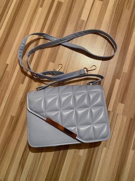 Nová svetlomodrá elegantná crossbody kabelka, 