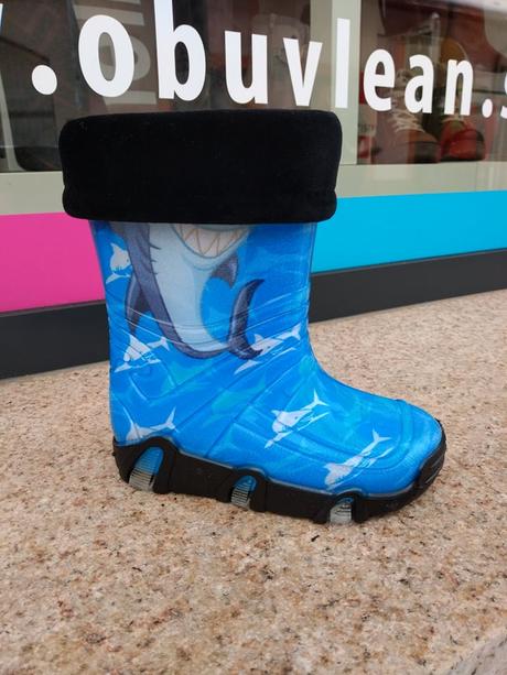 Chlapčenské vyteplené gumáky 20500012 b, 35 / 36