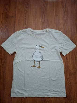 Dámske tričko s čajkou, s