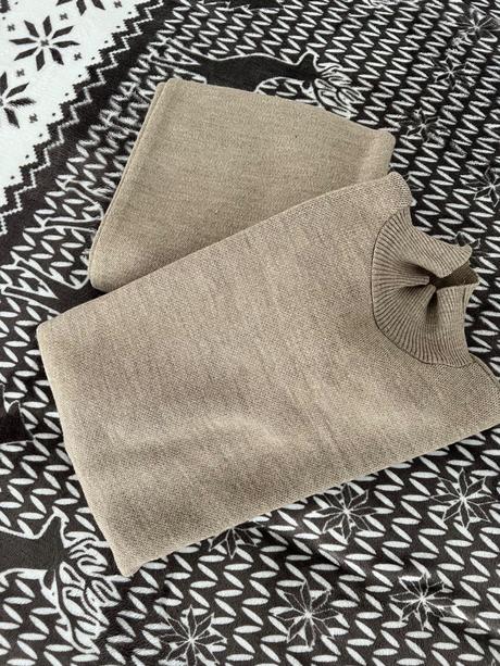 Pletený nohavicový komplet set, s