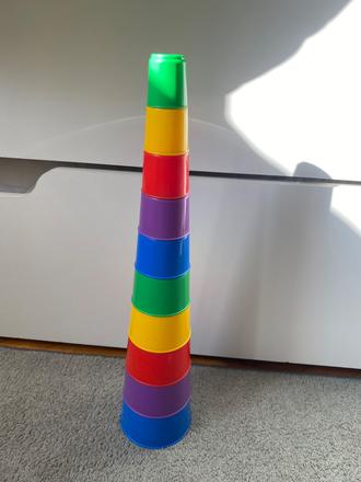 Farebná skladačka veža, 