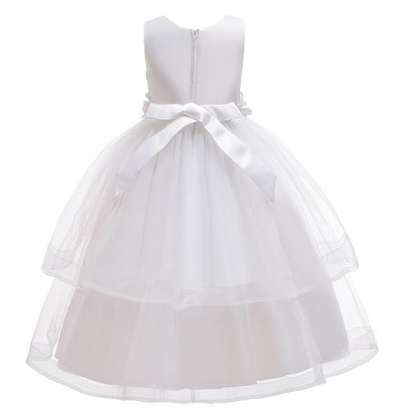 Detské biele spoločenské šaty na prijímanie, 146 / 152 / 158