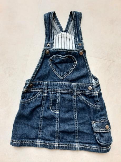 Riflová suknička, lupilu,80