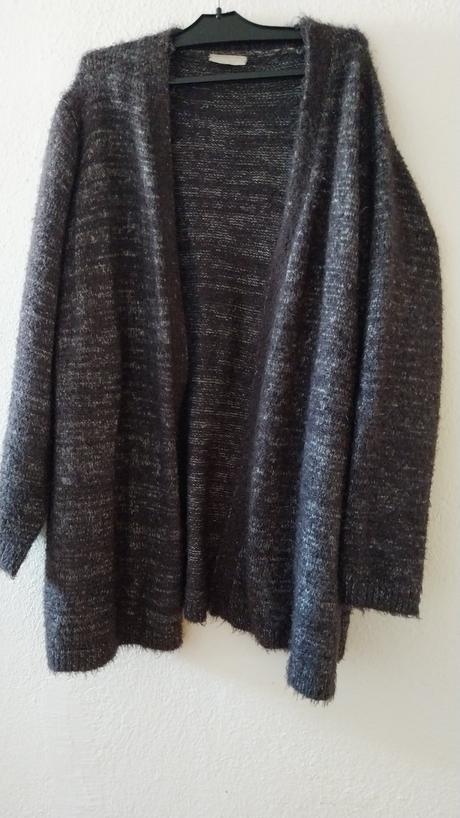 Melirovaný pletený kardigán pre moletku - svetrer, kik,xxxl
