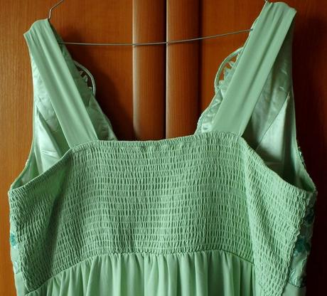 Šifónové šaty s flitrovanou výšikou, v.50/52/xxl, bonprix,xxl