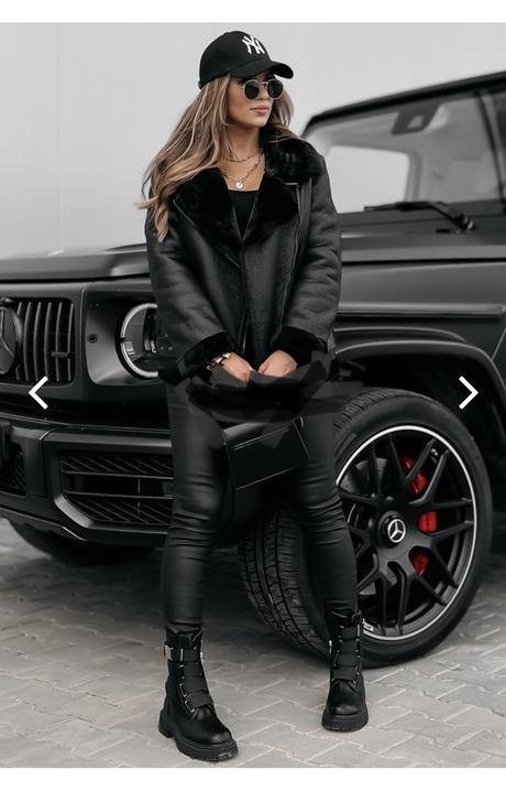 Koženková bunda, s