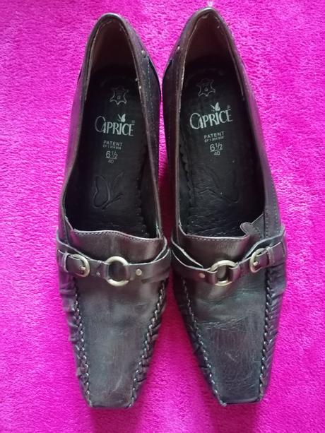 Kožené poltopánky - pravá koža, 40