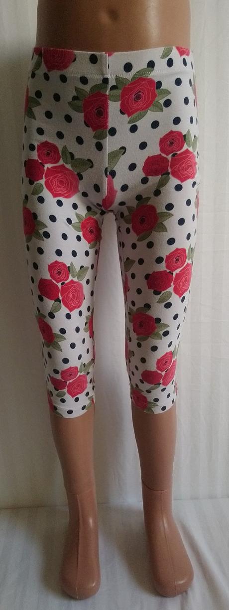 Dievčenské 3/4 legíny so vzorom, jeycat 110-116 cm, 116