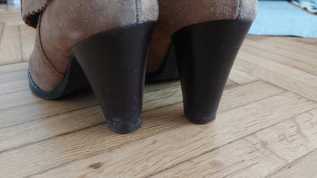 Talianske kožené kotníkové čižmy 39, 39