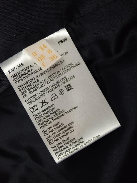 Biba luxusné tmavomodré sako, 36