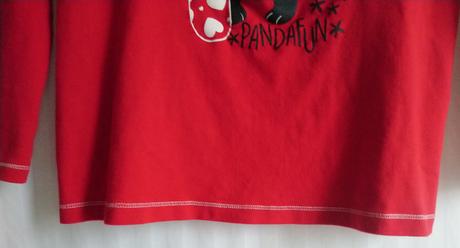 Dámsky červený top s motívom, goldenpoint, m